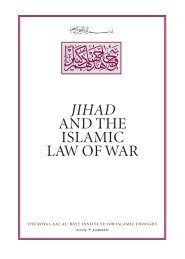 jihad and the islamic law of war - The Royal Islamic Strategic ...