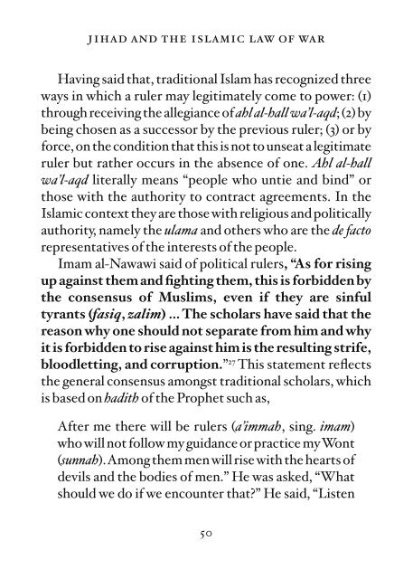 jihad and the islamic law of war - The Royal Islamic Strategic ...