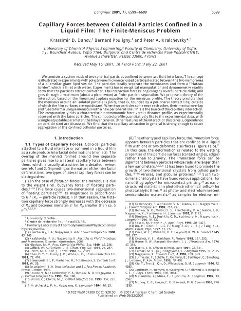 Capillary Forces between Colloidal Particles Confined in a Liquid Film