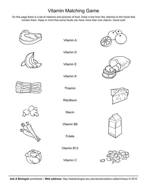 Vitamin Matching