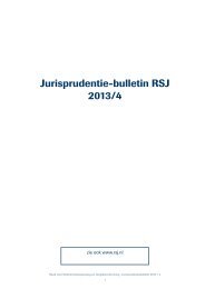 Jurisprudentie-bulletin RSJ 2013/4 - Raad voor ...
