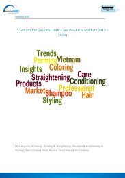 IndustryARC: Market Scenario of Professional Hair Care Products in Vietnam