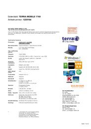 Datenblatt: TERRA MOBILE 1748 Artikelnummer: 1220164 - PC-Seller