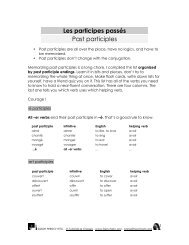 past participles grande liste - French Etc