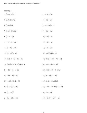 Voluntary Worksheet Complex Numbers.pdf