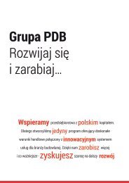 Grupa PDB Rozwijaj się i zarabiaj…