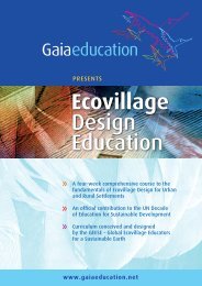 Ecovillage Design Education - Gaia Education