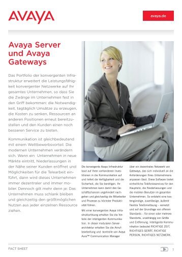 Avaya Server und Avaya Gateways - TELEVIS