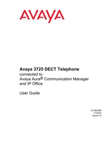Avaya 3725 DECT Telephone - PCS