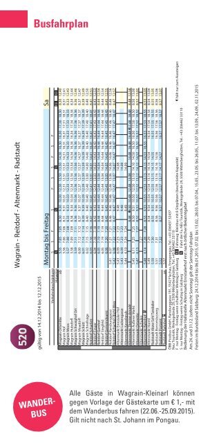 Gästeinformation 2015 - Sommer