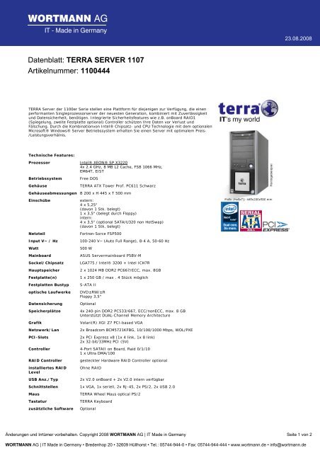 Terra Server 1107 - PC-Spezialist Trier