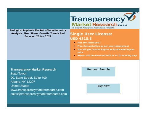 Biological Implants Market Segment Forecasts up to 2022, Research Reports