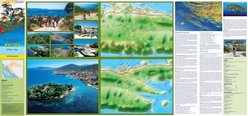 Karta - Trekking & biking, otok Ugljan - Zadar