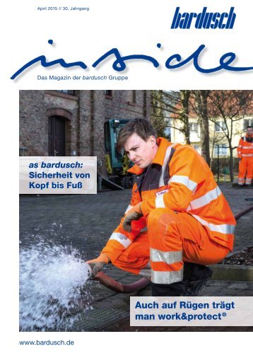 bardusch inside 01/2015: Auch auf Rügen trägt man work&protect