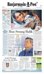 Banjarmasin Post Rabu, 20 Mei 2015