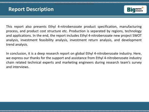 Global Ethyl 4- Nitrobenzoate Industry 2015 in China, US, Europe, Japan