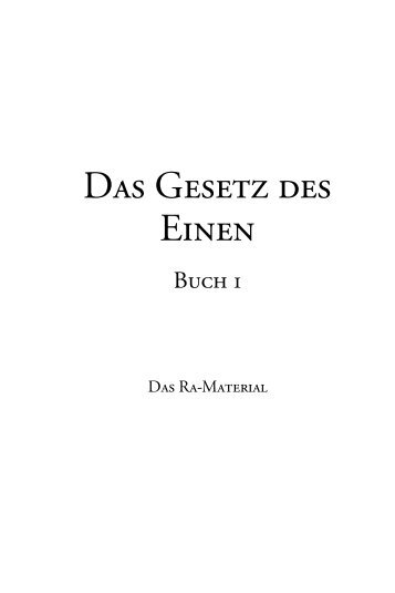 Das Gesetz des Einen