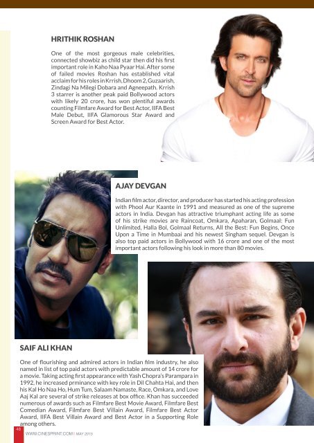 Cinesprint - May 2015