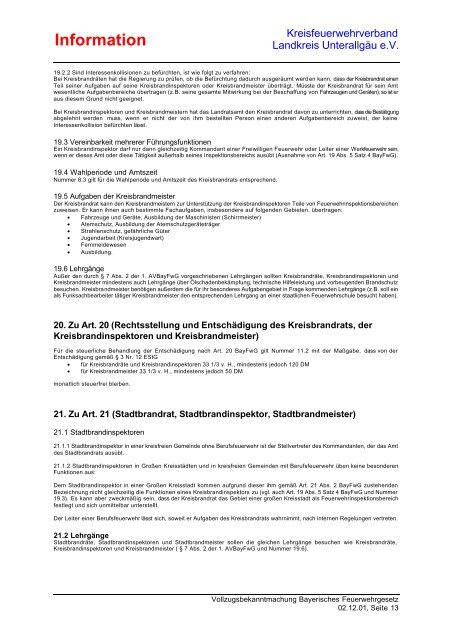 Information - Kreisfeuerwehrverband Unterallgäu