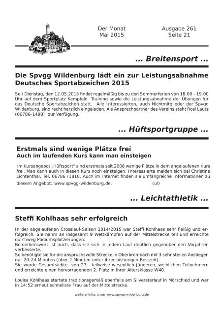 Ausgabe 261 - Mai 2015