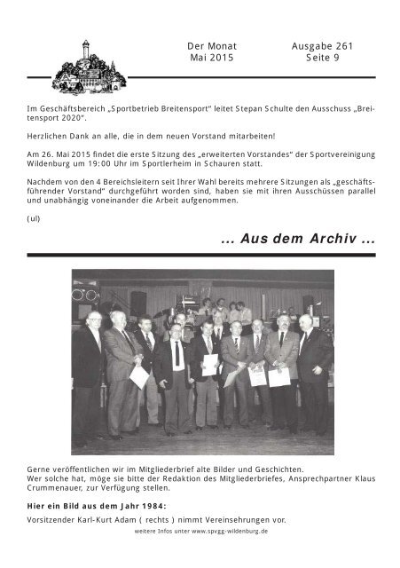 Ausgabe 261 - Mai 2015