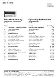 Betriebsanleitung Operating Instructions - PC-Topp - Neugebauer ...