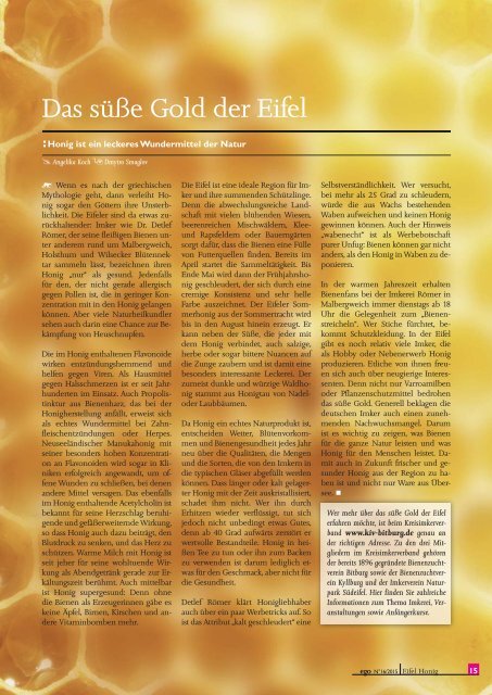 ego Magazin Bitburg & Südeifel - Ausgabe 16