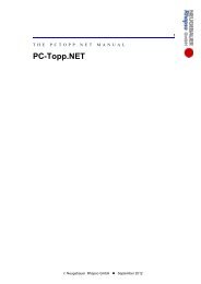 PC-Topp.NET Manual - PC-Topp - Neugebauer Rhapso GmbH