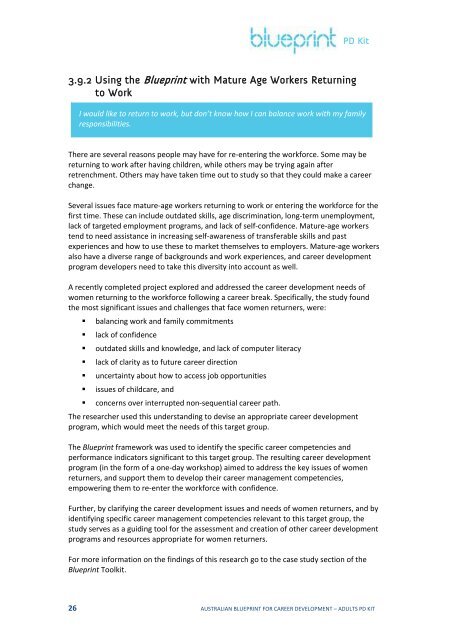 Re-write of case studies - Blueprint - Australian Blueprint for Career ...