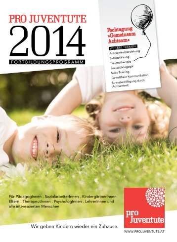 Fortbildungs-Jahresprogramm 2014 - Pro Juventute