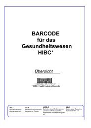 BARCODE für das Gesundheitswesen HIBC* - eurodata council