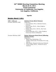 22nd EDRN Steering Committee Meeting March 8-10 ... - compass