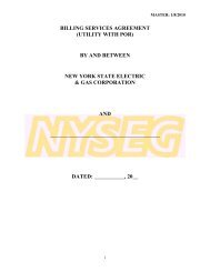 BILLING SERVICES AGREEMENT (UTILITY WITH POR) BY ... - nyseg