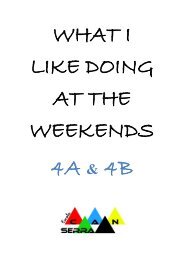 WHAT I LIKE DOING AT THE WEEKENDS 4A & 4B