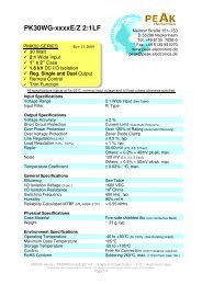 PK30WG-xxxxE/Z 2:1LF - PEAK electronics GmbH