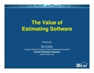 The Value of Estimating Software - ConEst