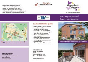 Doppelhaus Mariposa Nürnberg-Herpersdorf: - Interhomes AG