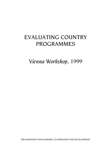 Evaluating Country Programmes - OECD Online Bookshop