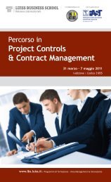Project Controls & Contract Management 31 marzo â 7 ... - AICE