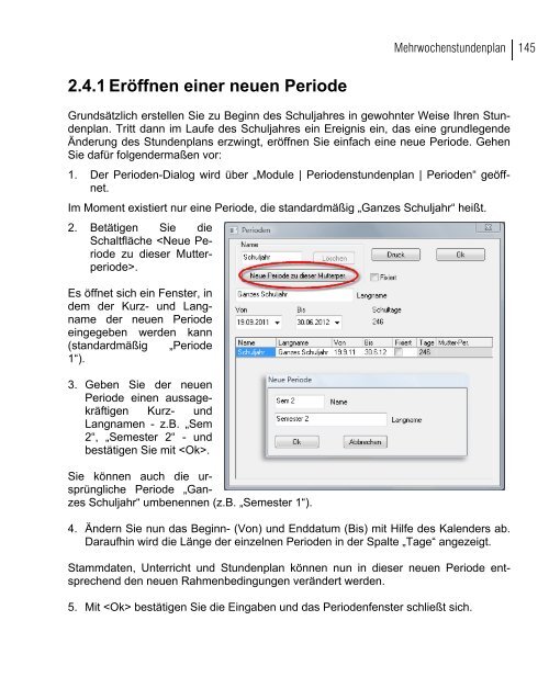 Das Handbuch zu allen weiteren Modulen - PEDAV