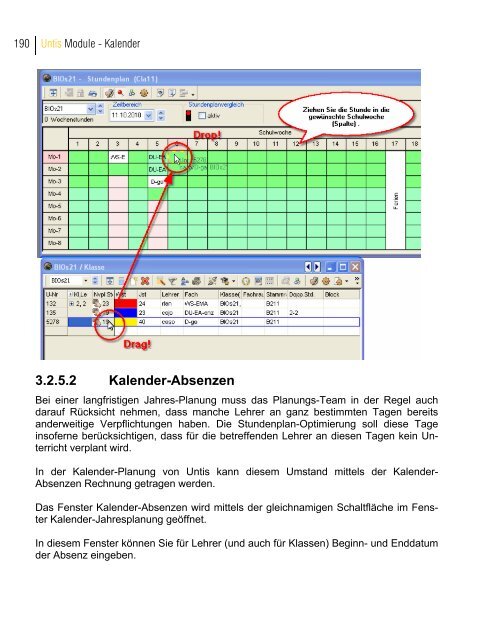 Das Handbuch zu allen weiteren Modulen - PEDAV