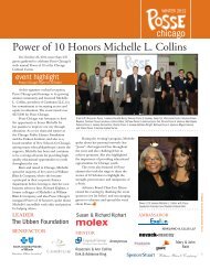 Power of 10 Honors Michelle L. Collins - The Posse Foundation