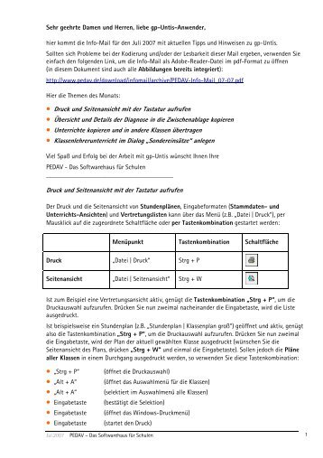 Klassenlehrerunterricht im Dialog „Sondereinsätze“ anlegen - PEDAV