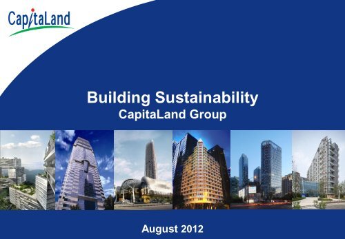 Presentation slides - "Building Sustainability"