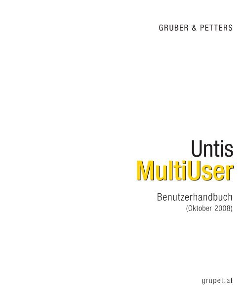 Das Handbuch zu Untis MultiUser