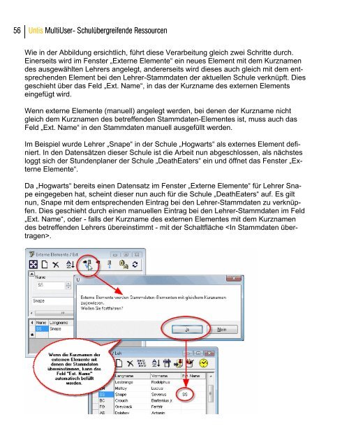 Das Handbuch zu Untis MultiUser