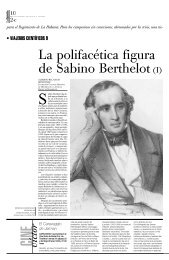 La polifacÃ©tica figura de Sabino Berthelot