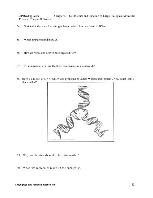 Chapter 2: The Chemical Context of Life - Copley-Fairlawn City