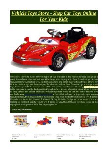 vehicle toys online shopping