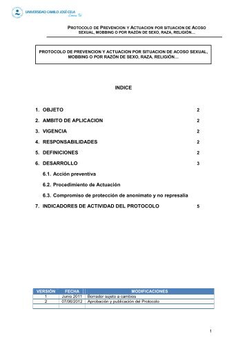 Protocolo de Acoso